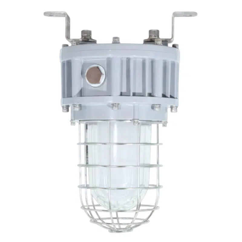 40 Watt Explosion Proof Jelly Jar Led Light 5200 Lumens Class 1 Div 1 Class 2 Div 1 5000k 100 277v Display