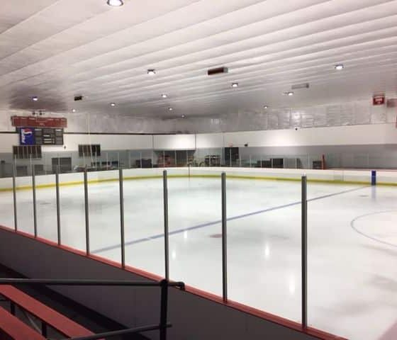 300 Watt UFO LED High Bay: installed in a warehouse environment