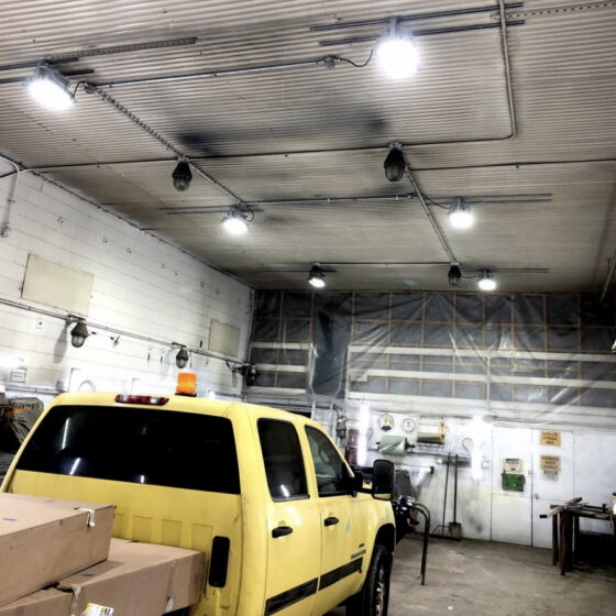 100 Watt Square LED Explosion Proof Light: installation view
