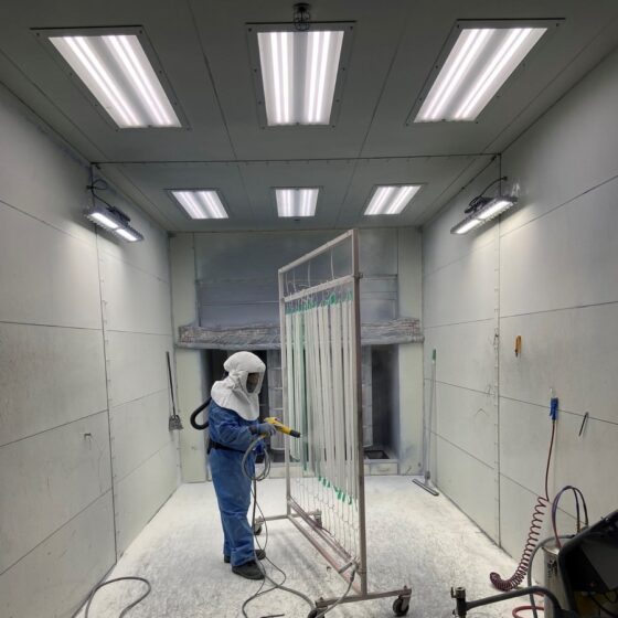 80 Watt Explosion Proof Linear LED Light: LED paint booth lighting