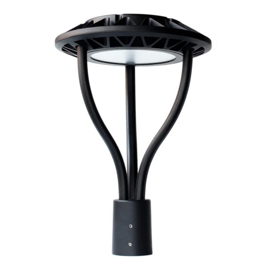 80 / 100 / 120 / 150 Watt Adjustable LED Post Top Light: close-up of fixture