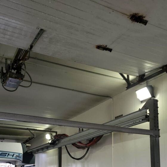 150 Watt LED Wall Pack: installation view