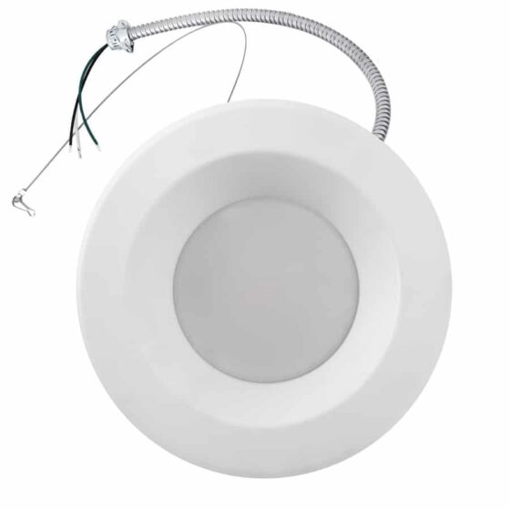 22 Watt Adjustable 10 Inch LED Downlight: angled view