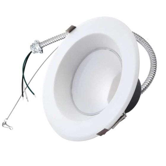 22 Watt Adjustable 10 Inch LED Downlight: side view