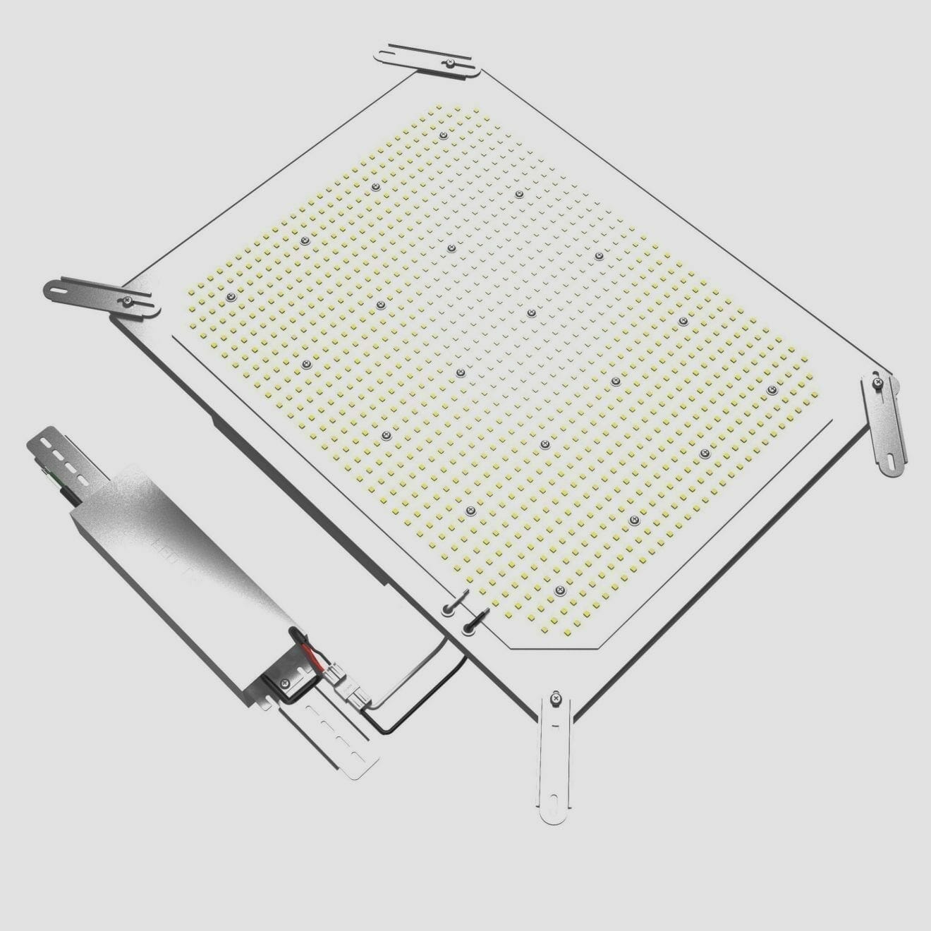 300W LED Shoebox Retrofit Kit 49500 lumens replaces 1000W Metal