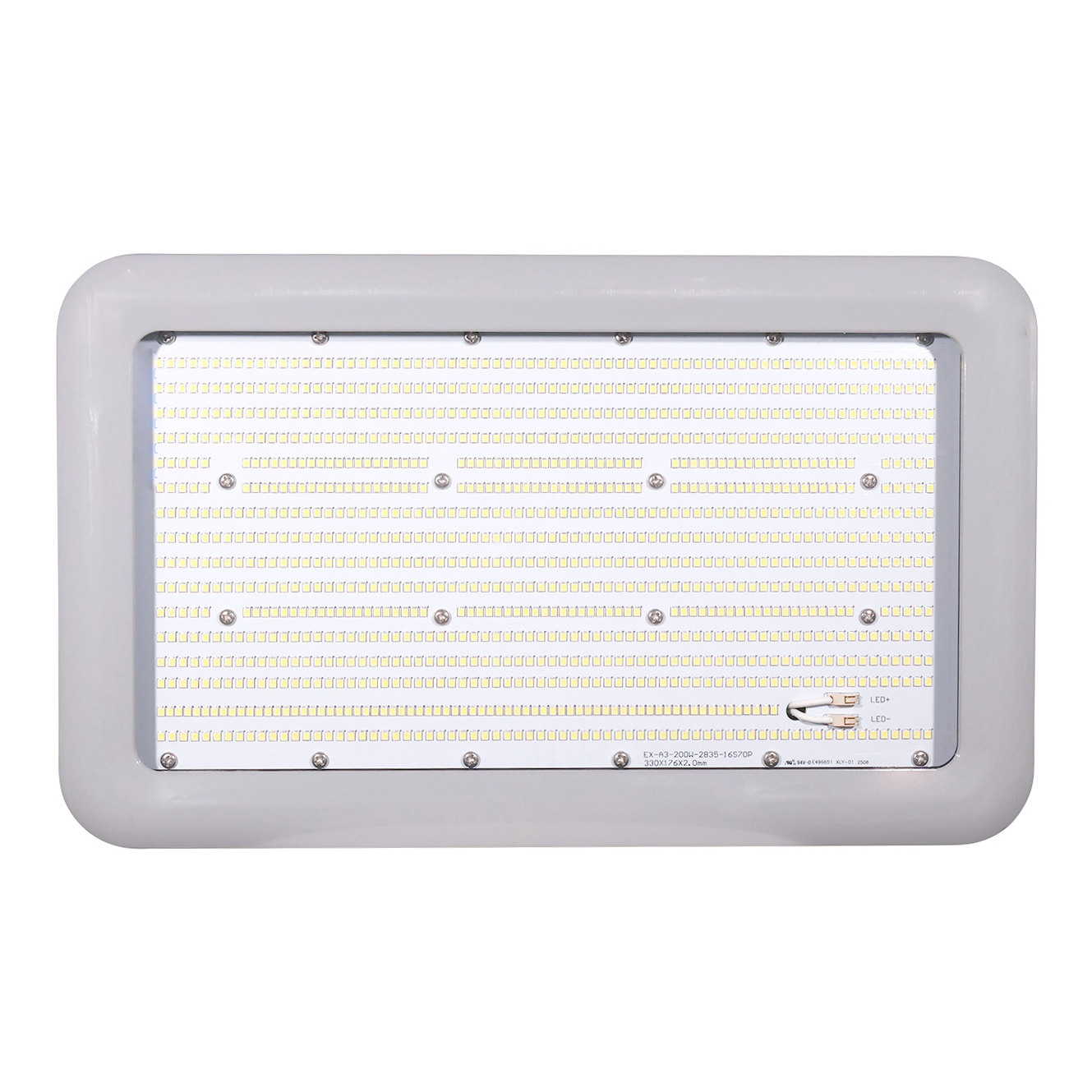 150 Watt Square Explosion Proof LED Light: side view