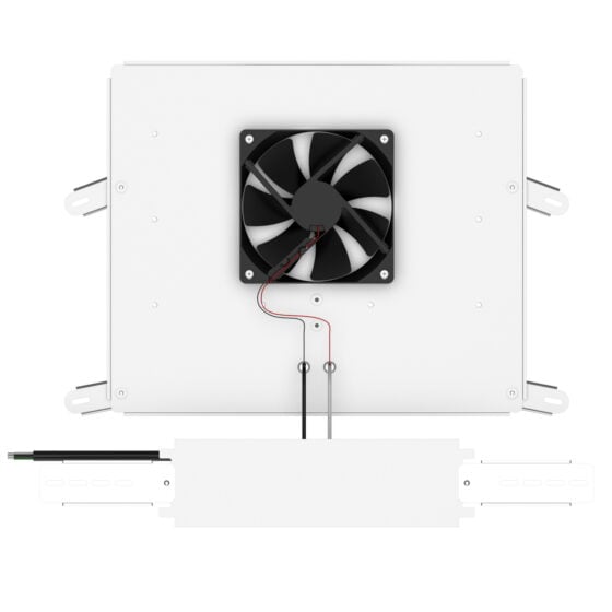 150 Watt LED Parking Shoebox Retrofit: angled product view