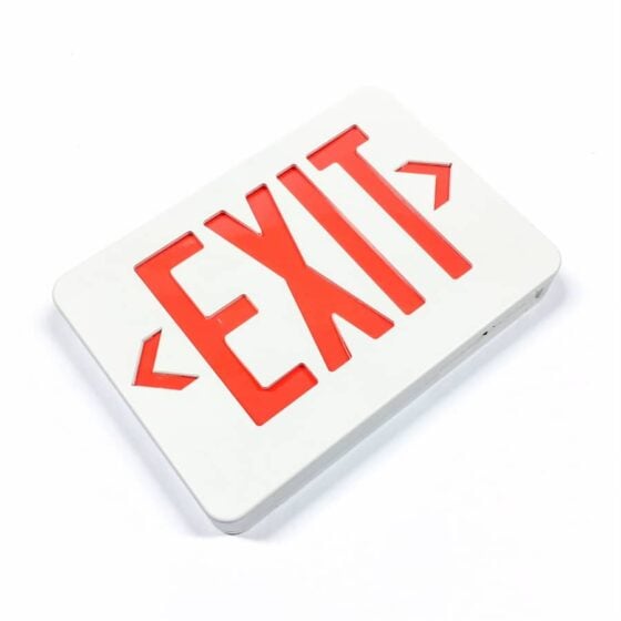 3 Watt LED Exit Sign: angled view