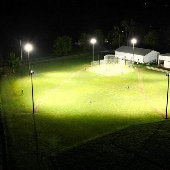 600 Watt LED Flood Light: baseball field lighting