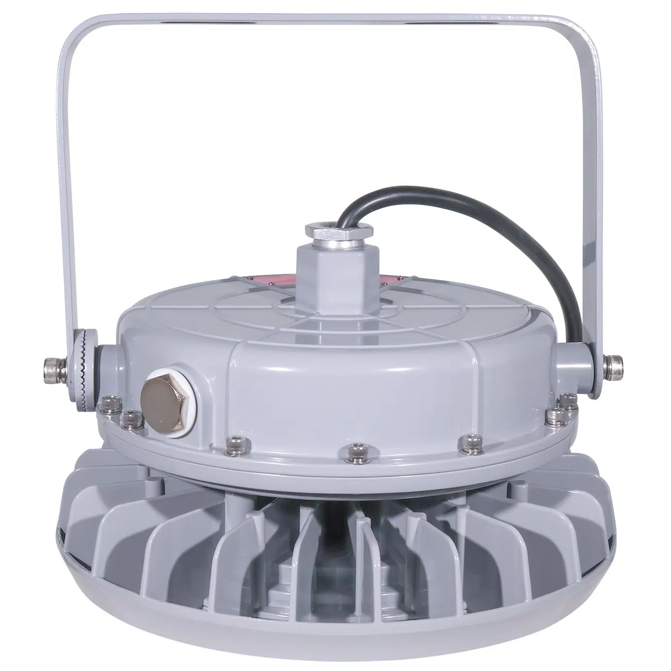 80 Watt Round Explosion Proof LED Light: side view