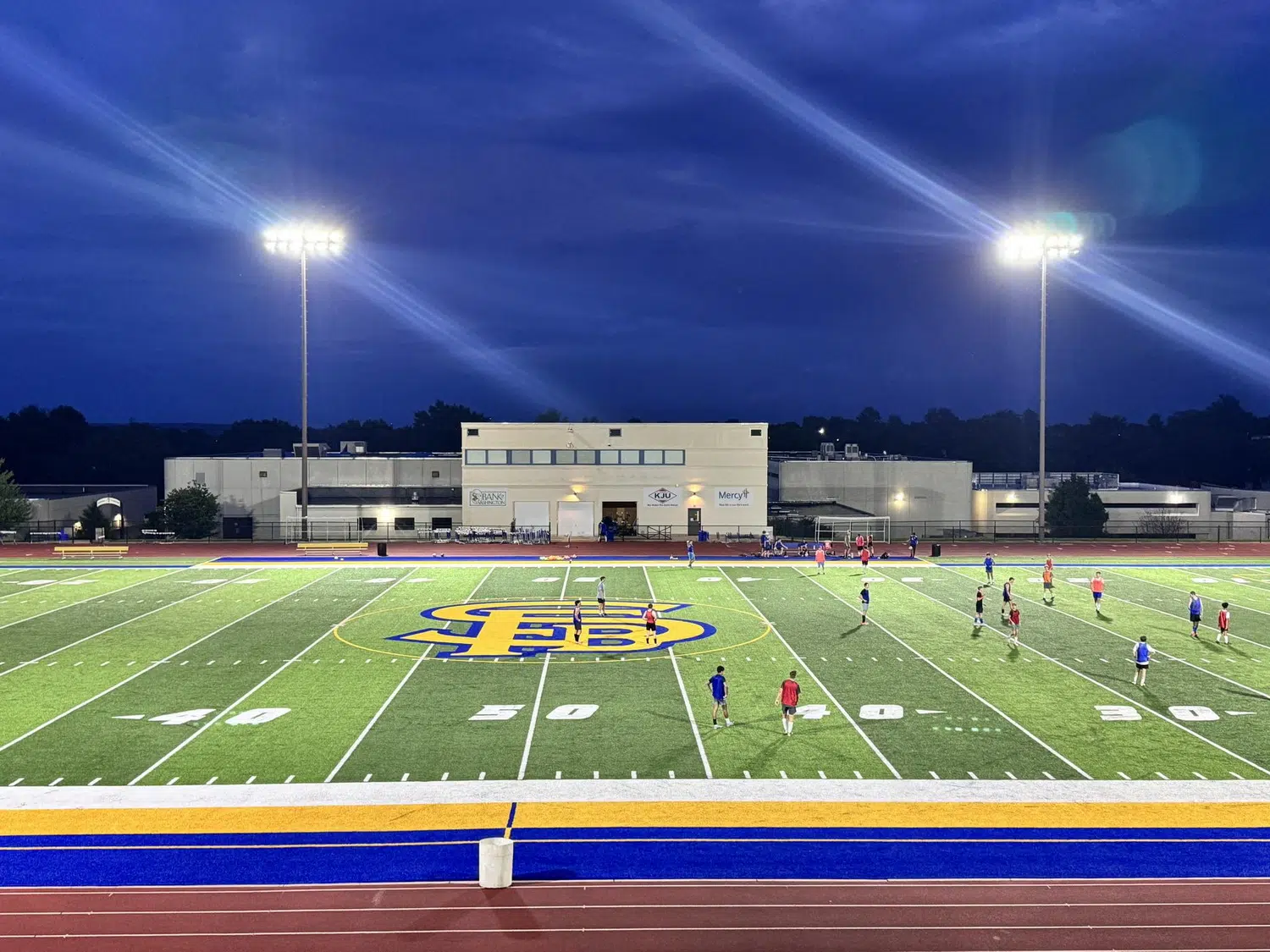 Football Field?Lit up with LED Lighting