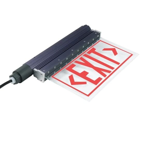 3 Watt Explosion Proof Exit Emergency LED Light: side view