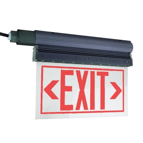 3 Watt Explosion Proof Exit Emergency LED Light: angled view