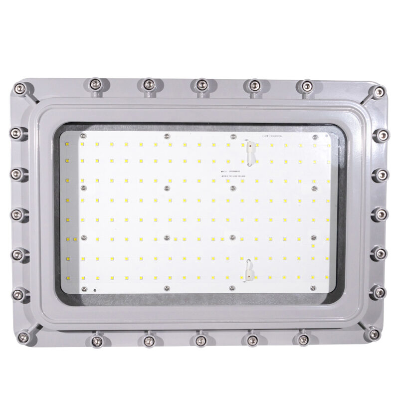 100 Watt Square Explosion Proof LED Light: lens angle view