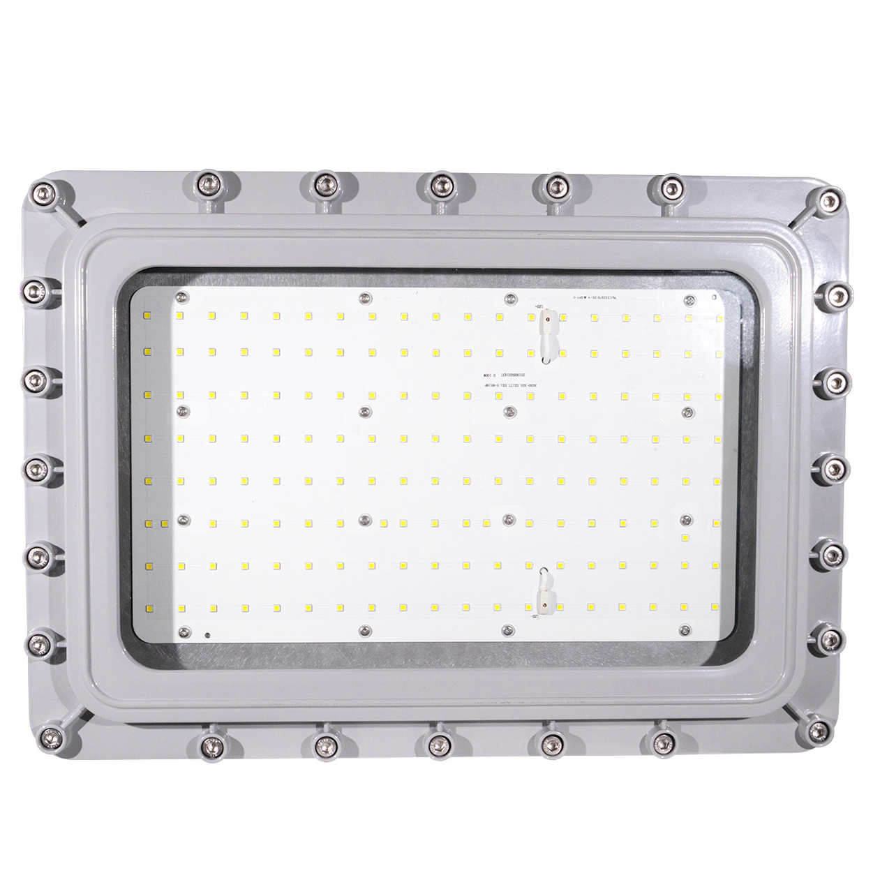 100 Watt Square Explosion Proof LED Light: lens angle view