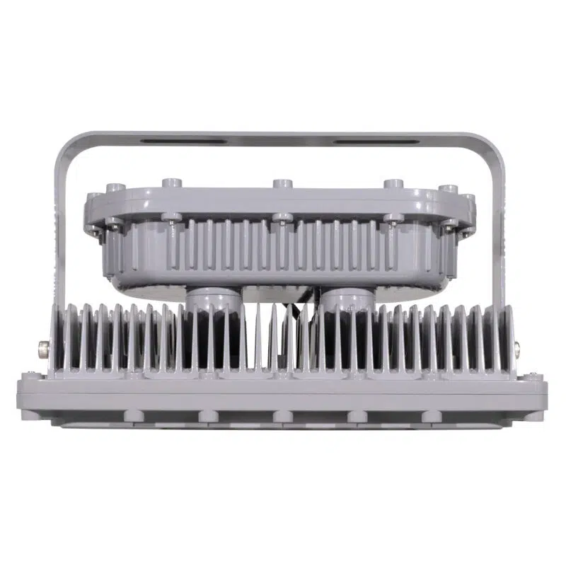 100 Watt Square Explosion Proof LED Light: side angle view