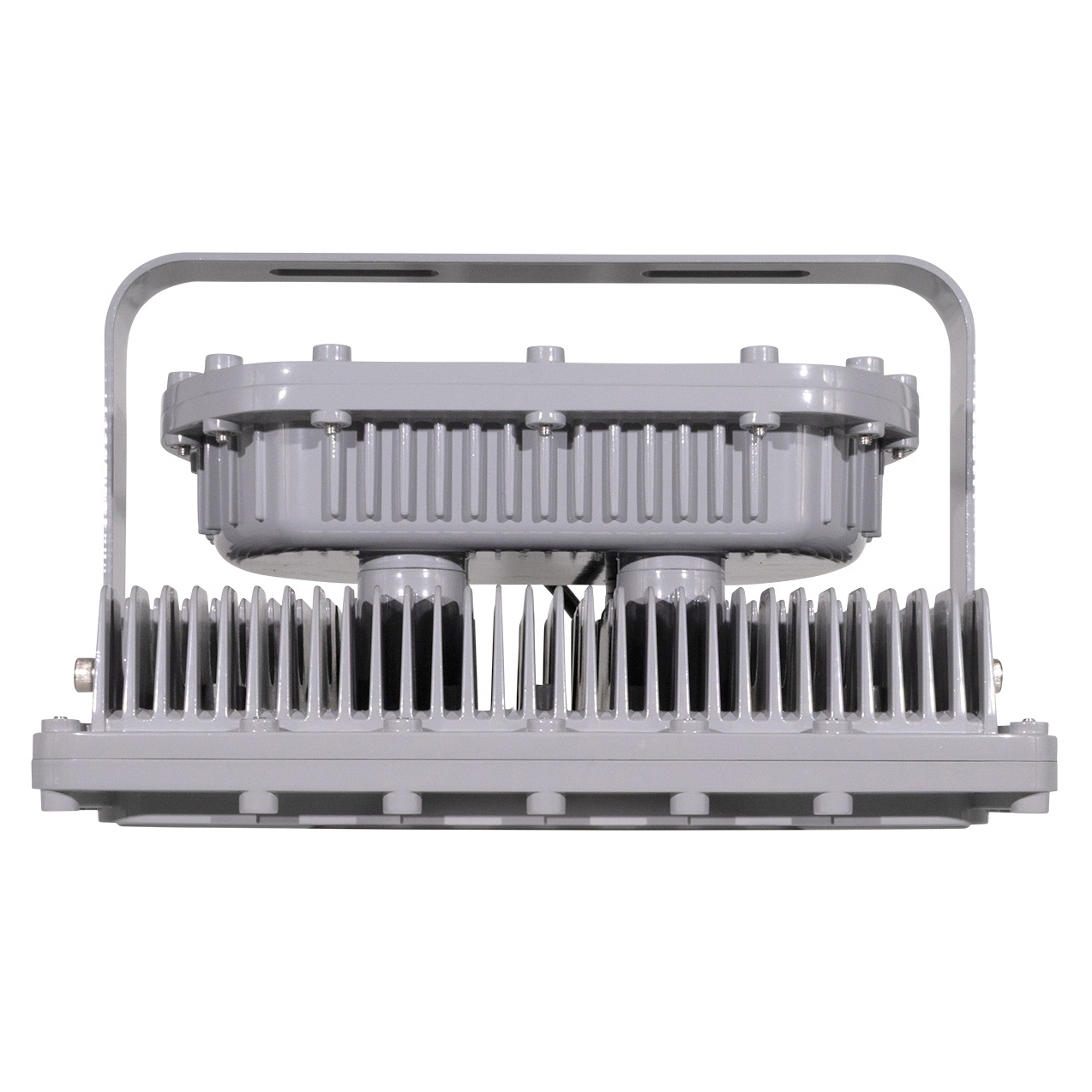 100 Watt Square Explosion Proof LED Light: side angle view