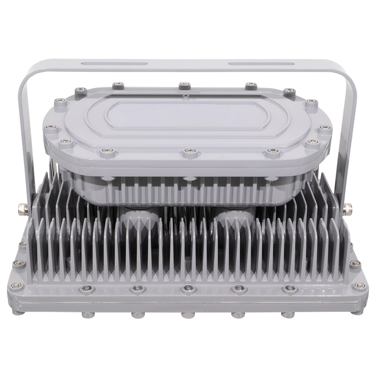 100 Watt Square Explosion Proof LED Light: top angle view