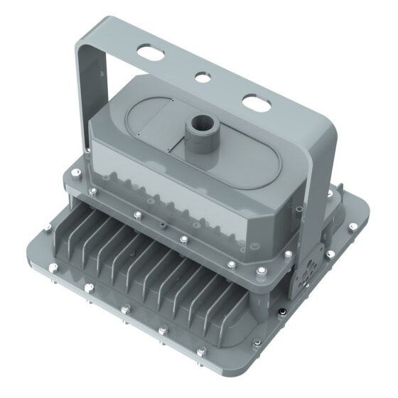 80 Watt Square Explosion Proof LED Light: front view