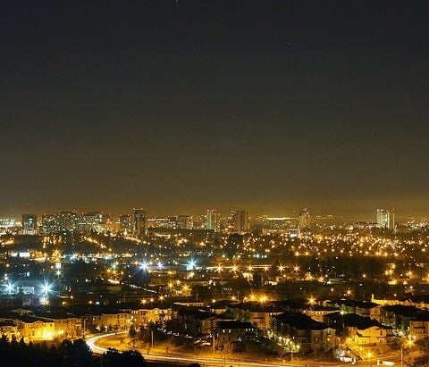 High Pressure Sodium Street Lighting