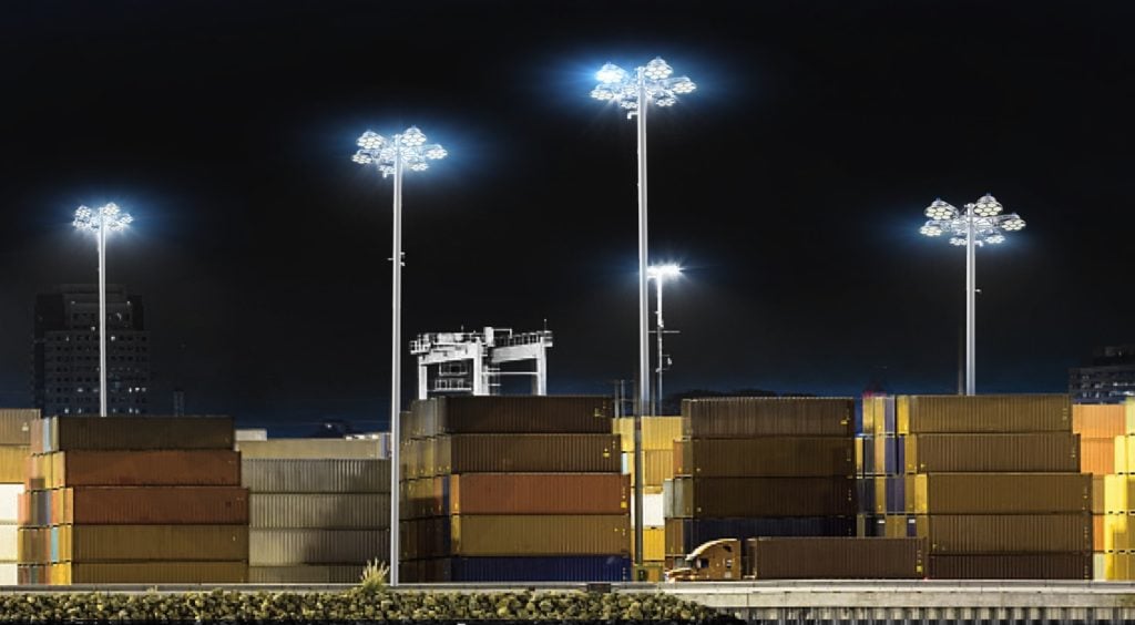 Led High Mast Port And Container Lighting