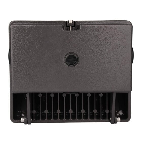 90 Watt Semi Cutoff LED Wall Pack: close-up of lens
