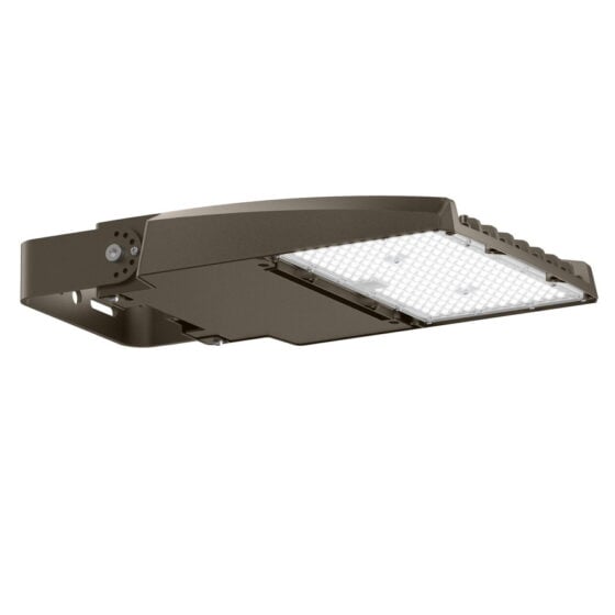 100 Watt LED Shoebox Area Light: mounting view