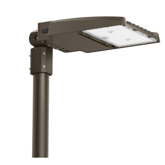 100 Watt LED Shoebox Area Light: alternate mounting angle