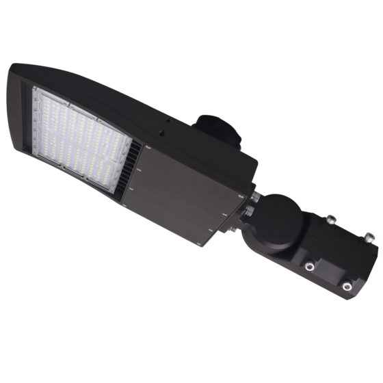 150 Watt LED Shoebox Area Light: product mounting view