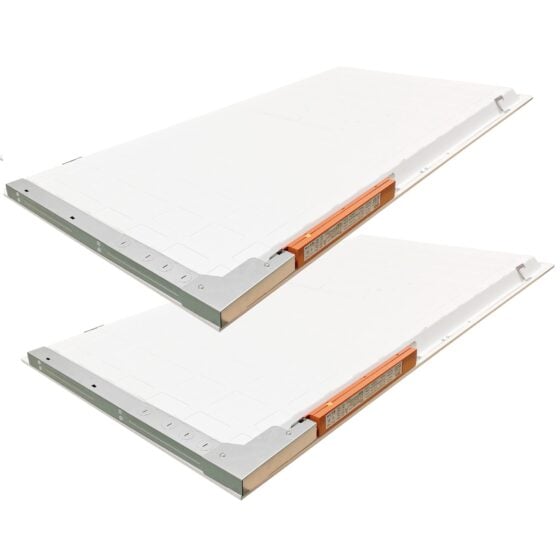 25 / 30 / 40 Watt Adjustable 2X4 LED Backlit Panel Light: packaging view