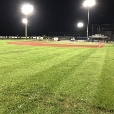 Baseball Field Lit up with 400 Watts LED IMF