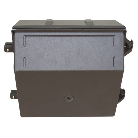 60 / 80 / 100 / 120 Watt Adjustable LED Wall Pack: angled view