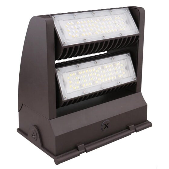 120 Watt Rotatable Full Cutoff LED Wall Pack: side view