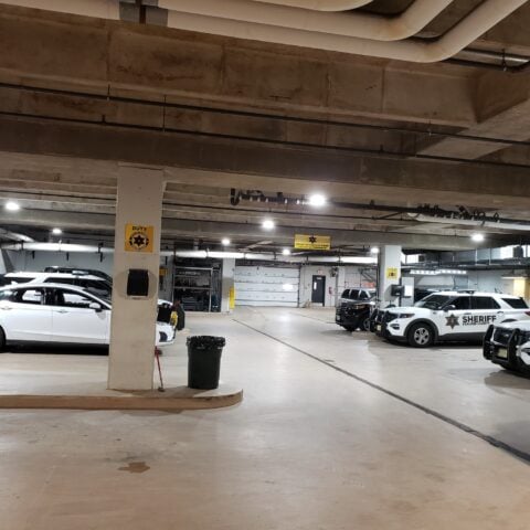 Parking Garage After Conversion To Led