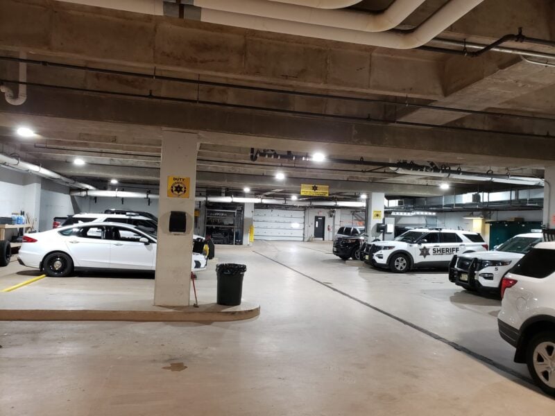 Parking Garage After Conversion To Led