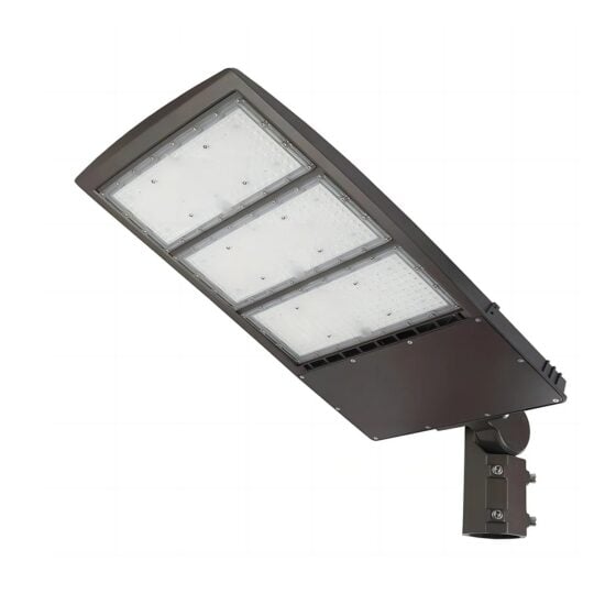450 Watt LED Shoebox Area Light: angled view