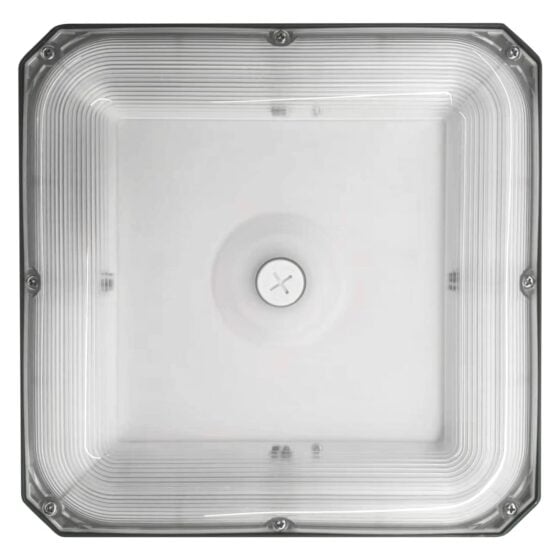 40 / 60 / 80 Watt Adjustable LED Canopy Light: face view