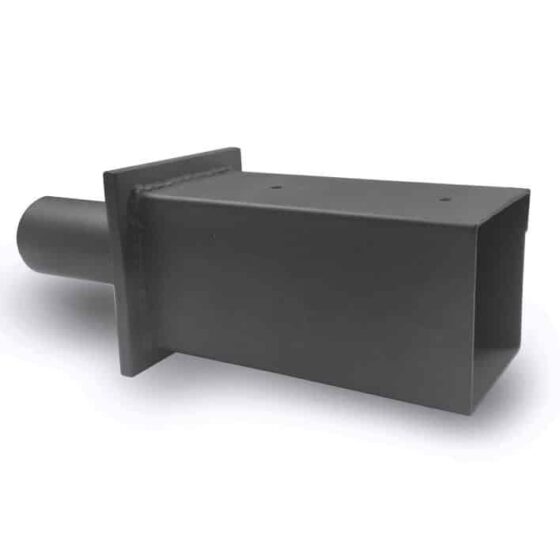 20 Foot Square Steel Light Pole: tenon detail