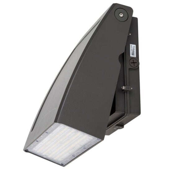 40 / 60 / 80 Watt Adjustable Full Cutoff LED Wall Pack: rear view