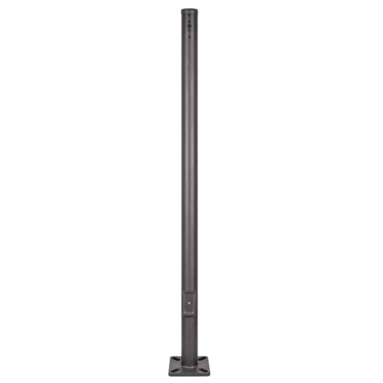 25 Foot Round Aluminum Light Pole: full view