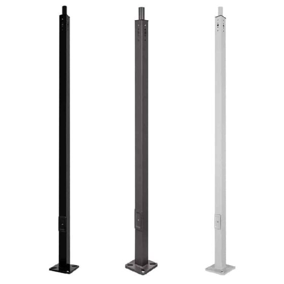 30 Foot Square Steel Light Pole: color options view