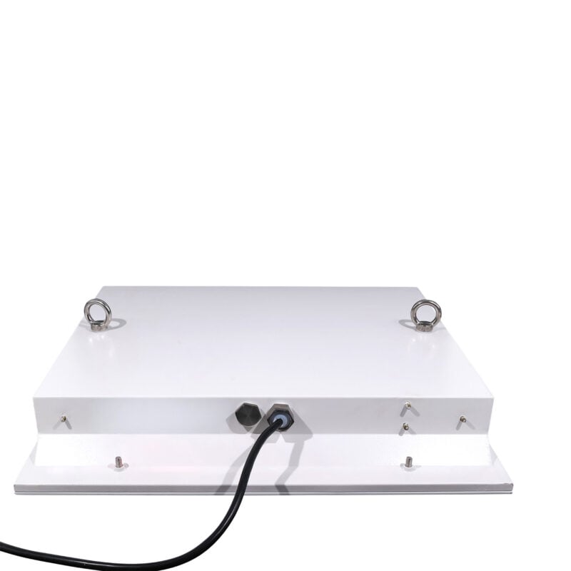 40 Watt Explosion Proof 2x2 Low Profile Linear LED Light: side angle view