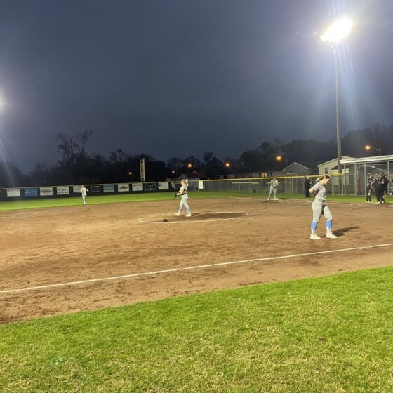 400 Watt LED Area Flood Light: softball field installation