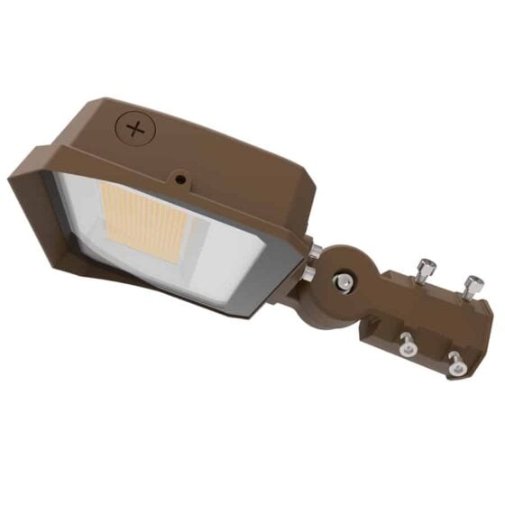 100 / 120 / 150 Watt Adjustable LED Flood Light: angled view