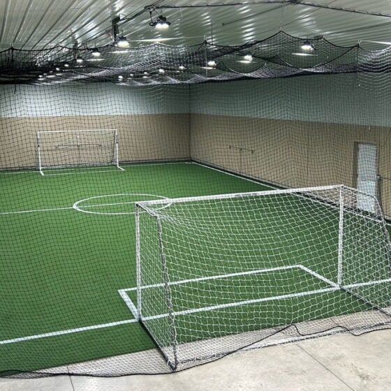 60 / 80 / 100 Watt Adjustable UFO LED High Bay: indoor sport court installation