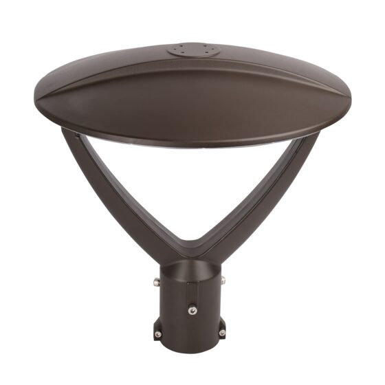 120 / 135 / 150 Watt Adjustable LED Post Top Light: front view