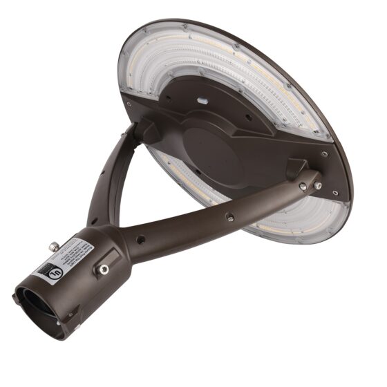 120 / 135 / 150 Watt Adjustable LED Post Top Light: side angle