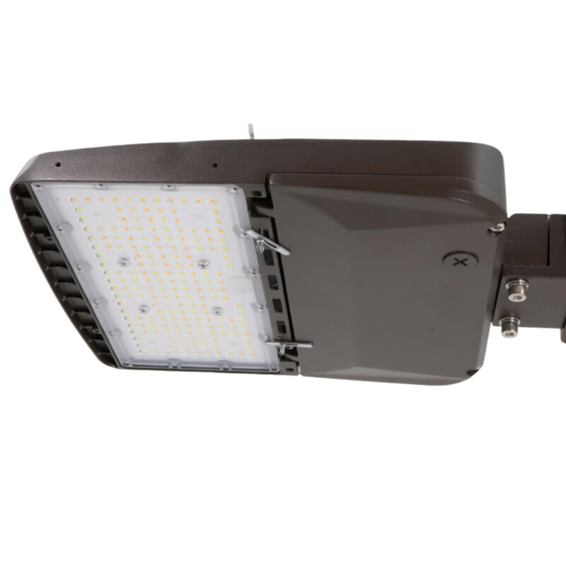 80 100 120 150 Watt Adjustable Led Shoebox 12240 To 22950 Lumens 3000k 4000k 5000k Display (1)