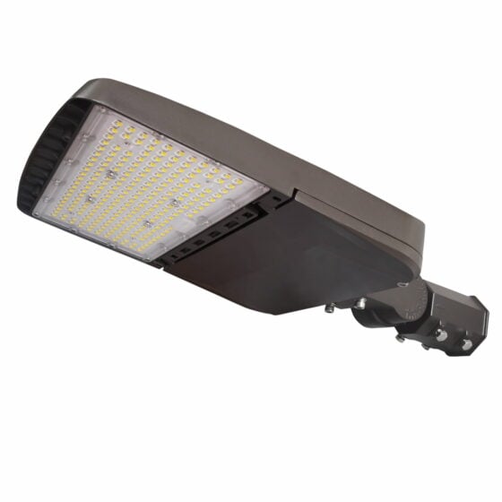 170 / 200 / 220 / 240 Watt Adjustable LED Shoebox: product angled view