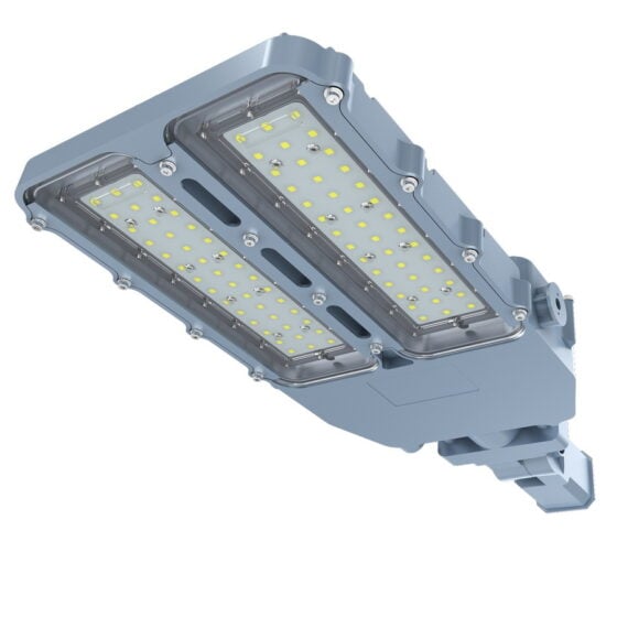 60 Watt Solar Explosion Proof LED Light: angled view